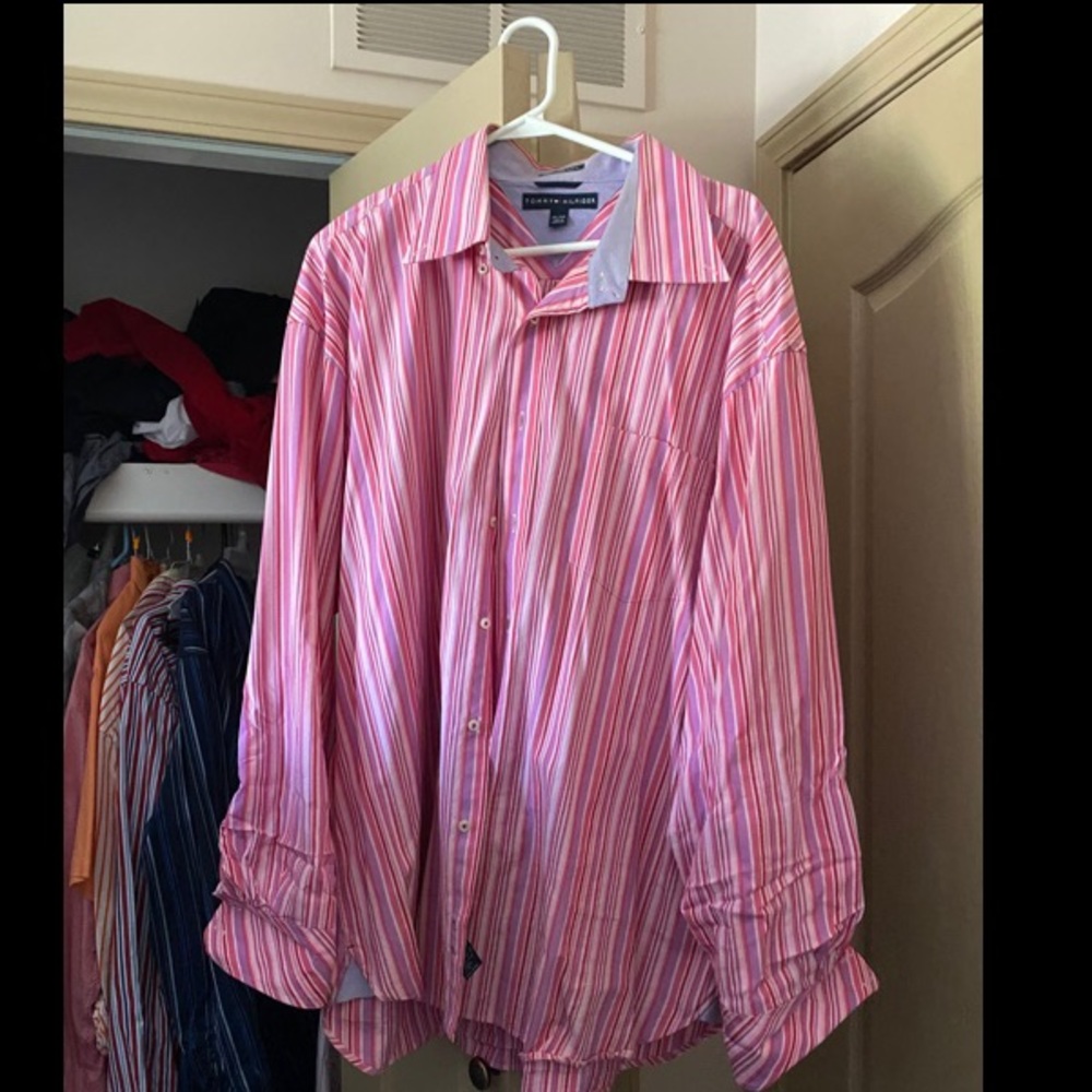 Tommy Hilfiger Pink Button Down